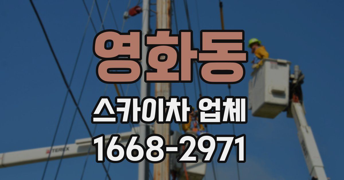 영화동 스카이차 업체