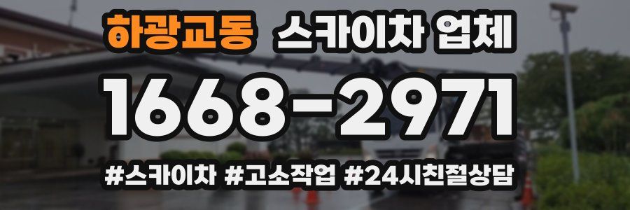 하광교동 스카이차 업체