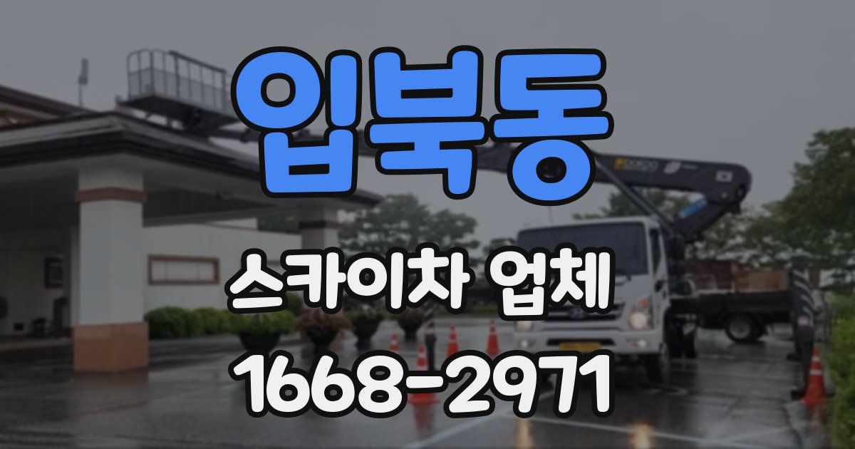 입북동 스카이차 업체