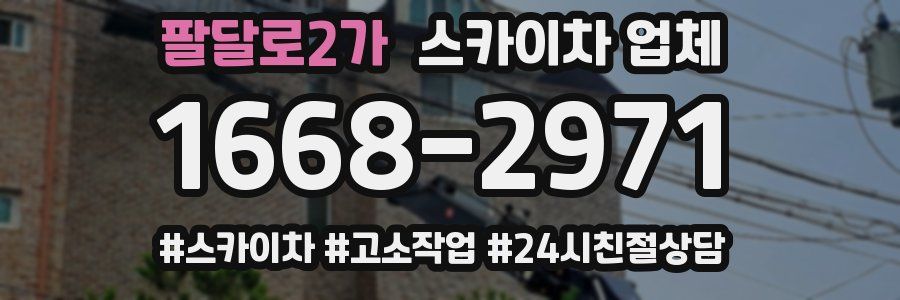 팔달로2가 스카이차 업체