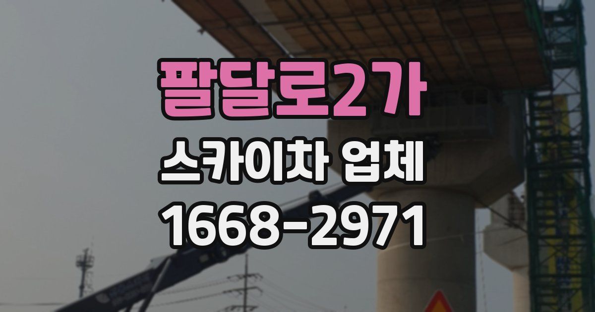 팔달로2가 스카이차 업체