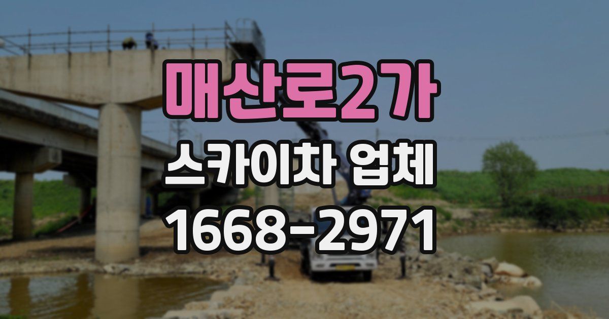 매산로2가 스카이차 업체