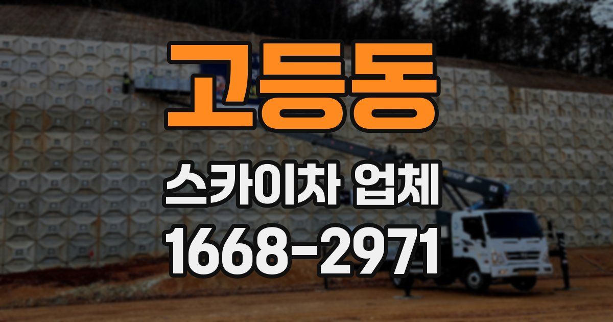 고등동 스카이차 업체