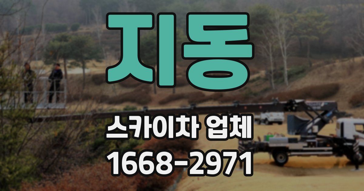 지동 스카이차 업체