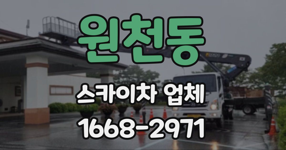 원천동 스카이차 업체