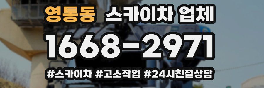영통동 스카이차 업체