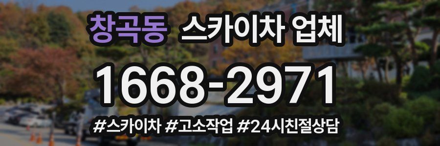 창곡동 스카이차 업체