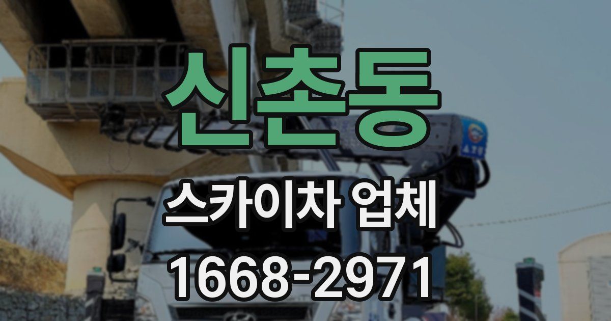 신촌동 스카이차 업체