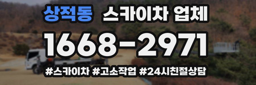 상적동 스카이차 업체