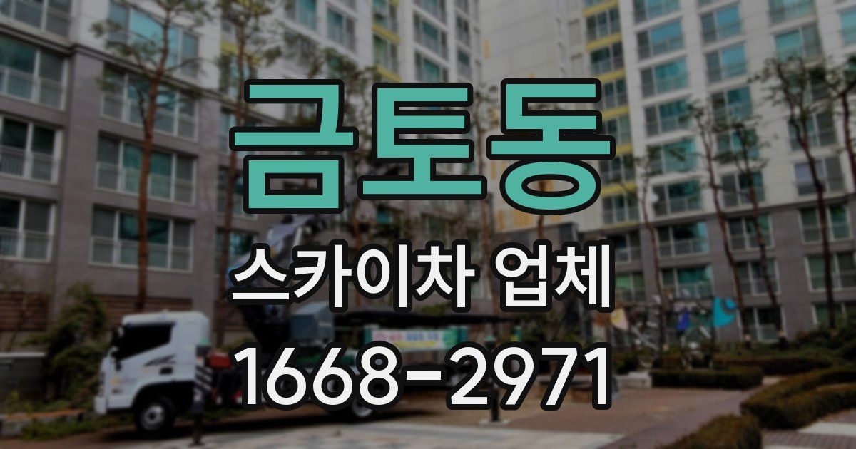금토동 스카이차 업체