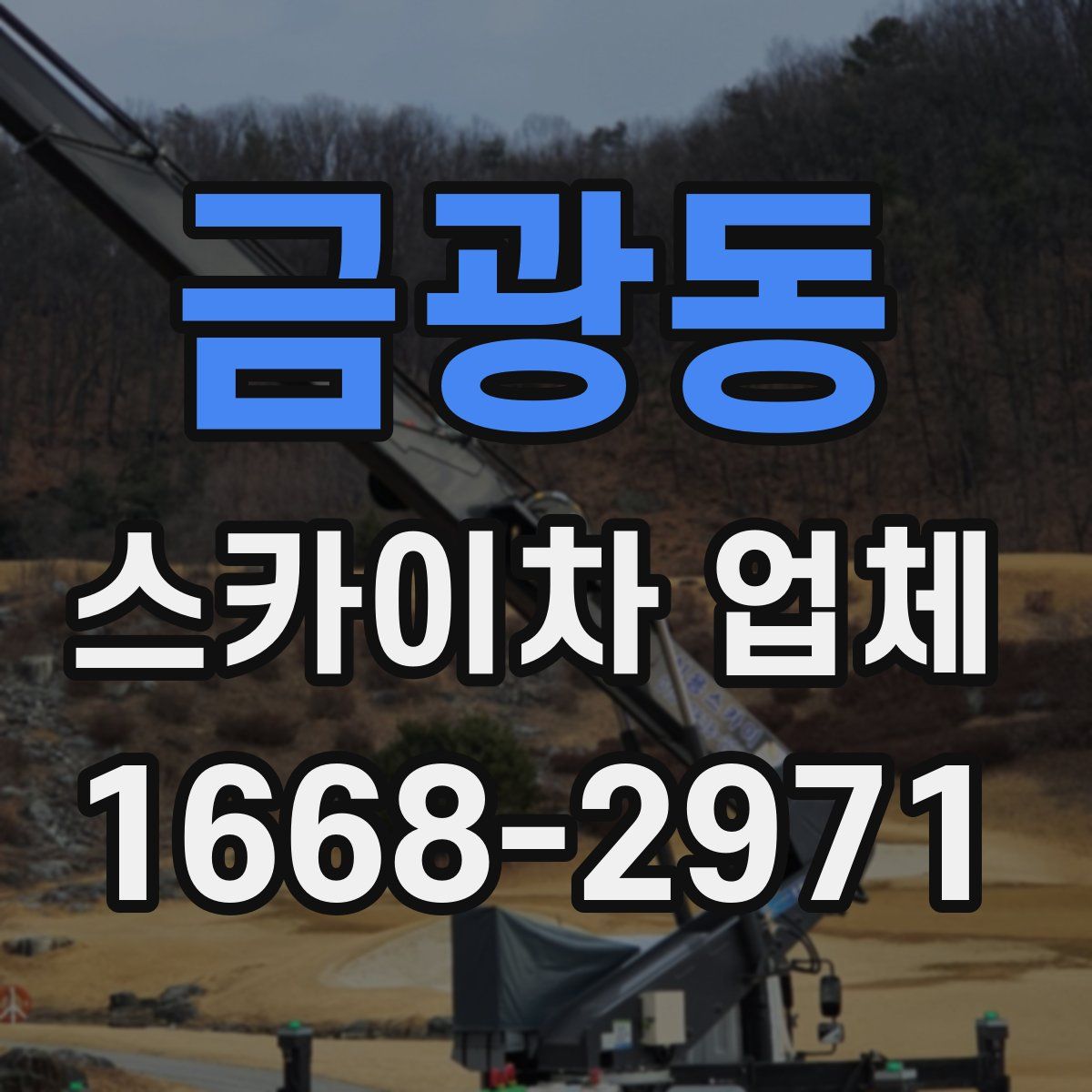 금광동 스카이차 업체