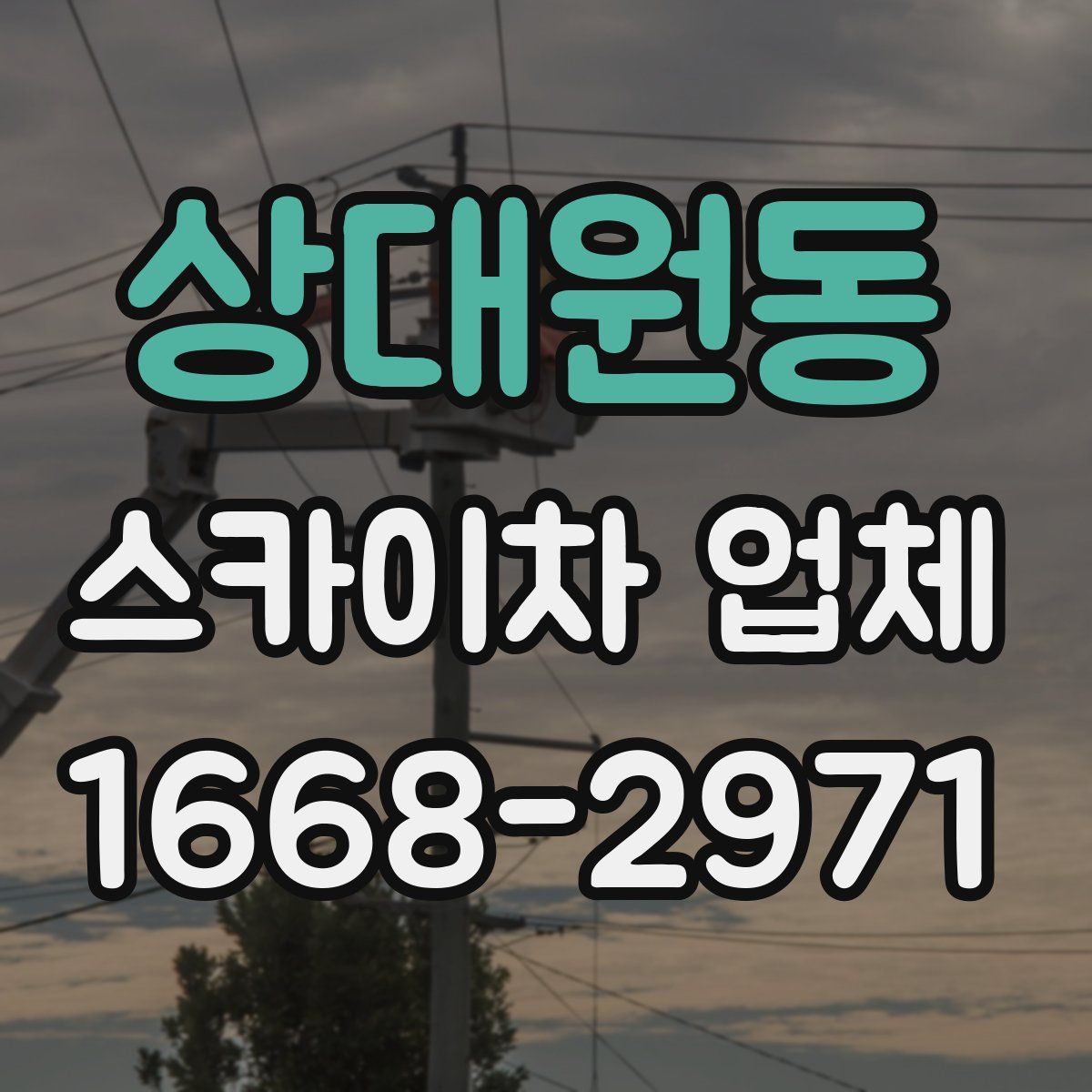 상대원동 스카이차 업체