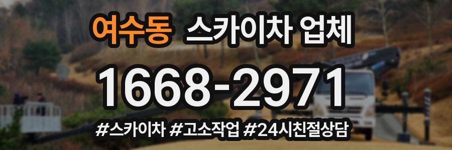 여수동 스카이차 업체