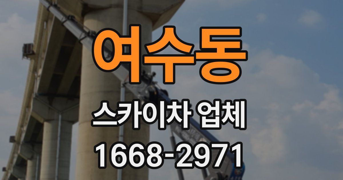 여수동 스카이차 업체