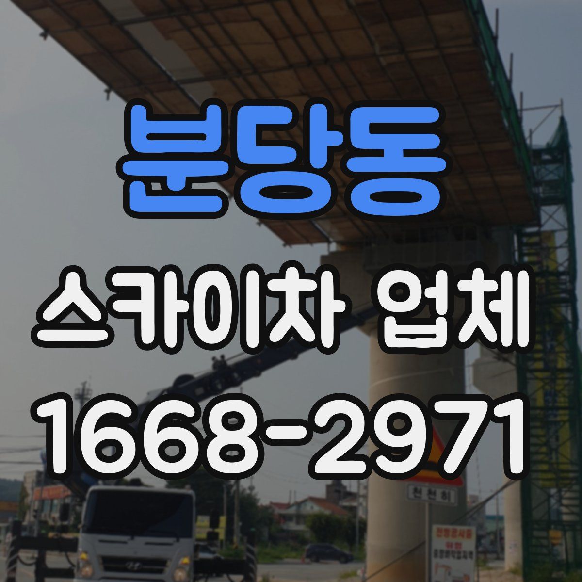 분당동 스카이차 업체