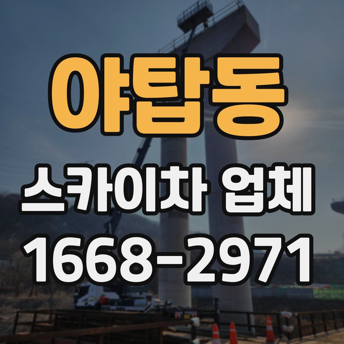 야탑동 스카이차 업체