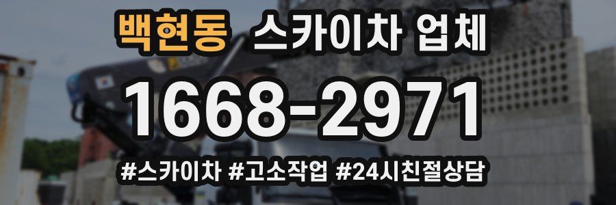 백현동 스카이차 업체
