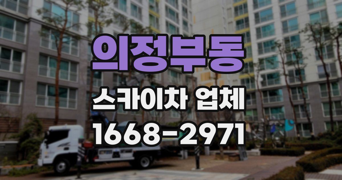 의정부동 스카이차 업체