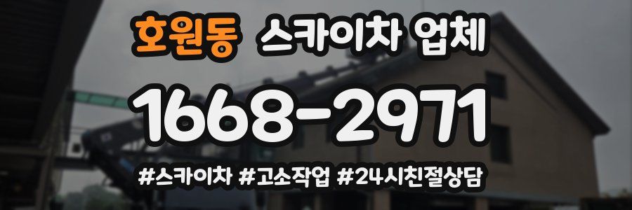 호원동 스카이차 업체