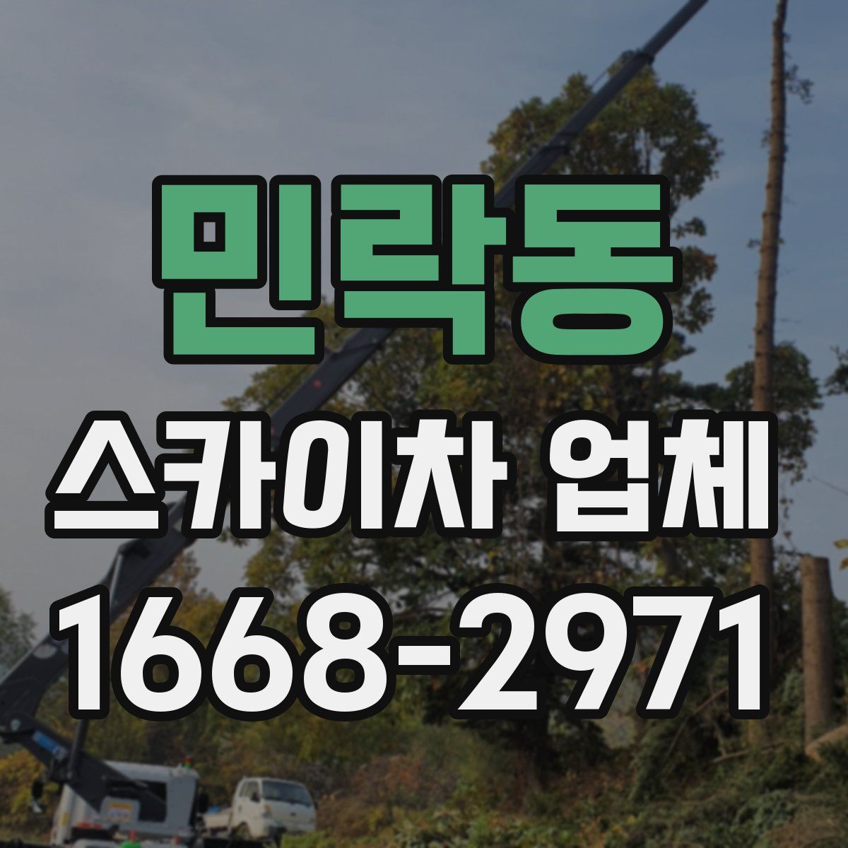 민락동 스카이차 업체