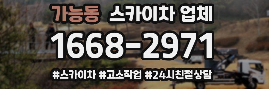 가능동 스카이차 업체