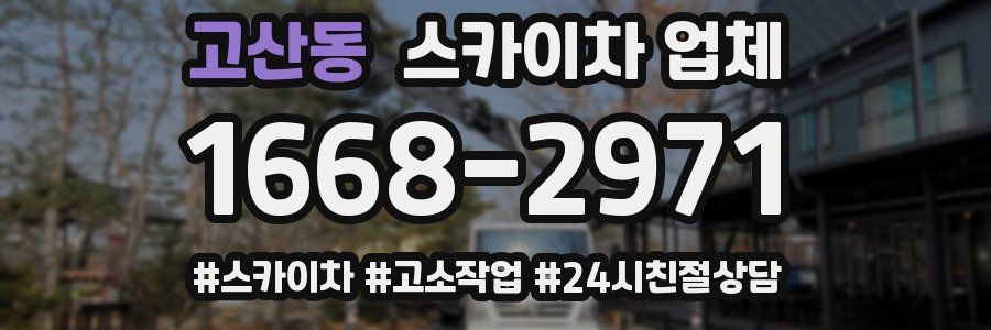 고산동 스카이차 업체