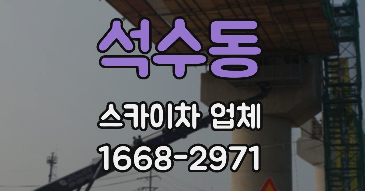 석수동 스카이차 업체