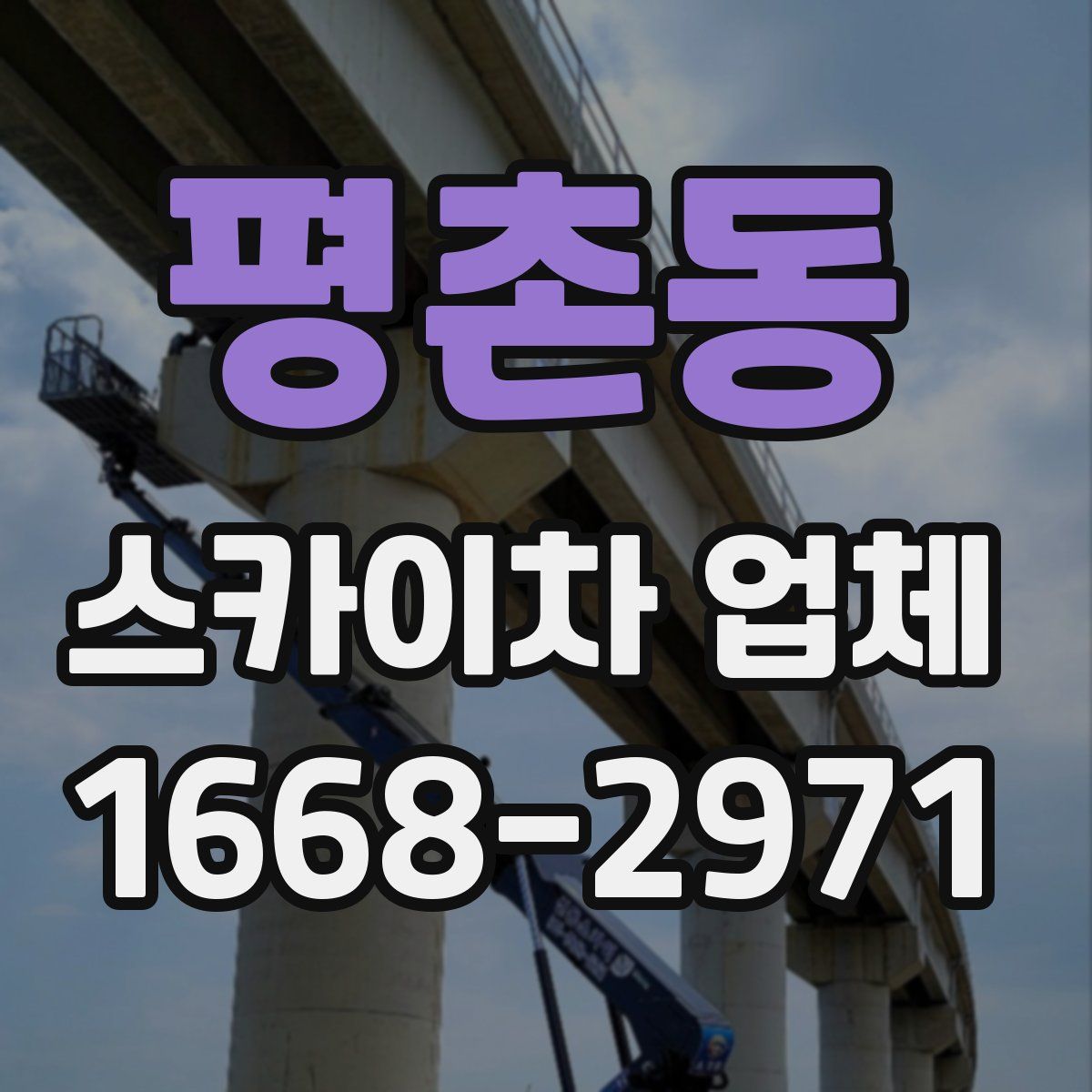 평촌동 스카이차 업체