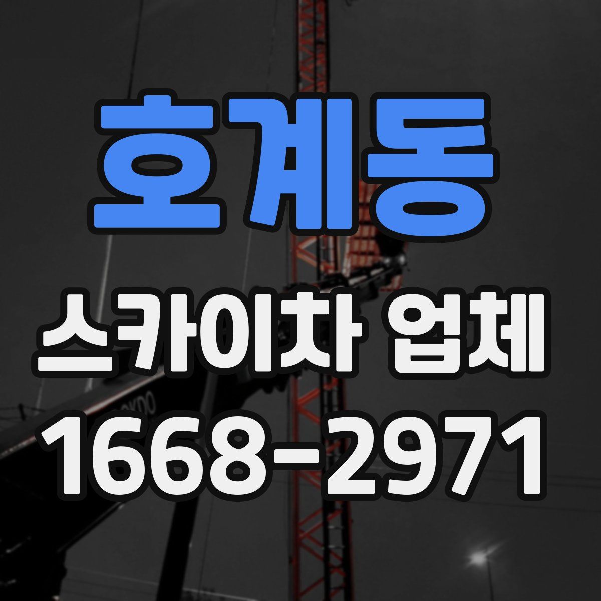 호계동 스카이차 업체