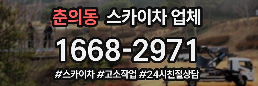 춘의동 스카이차 업체