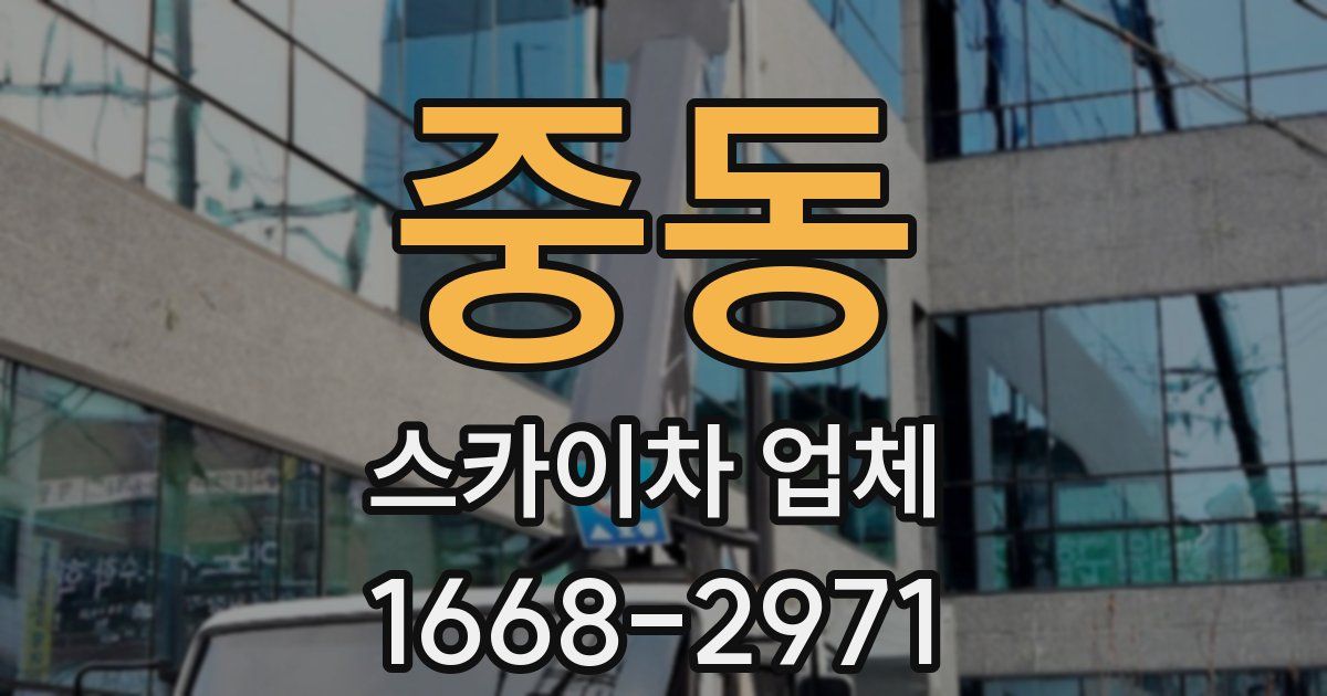 중동 스카이차 업체