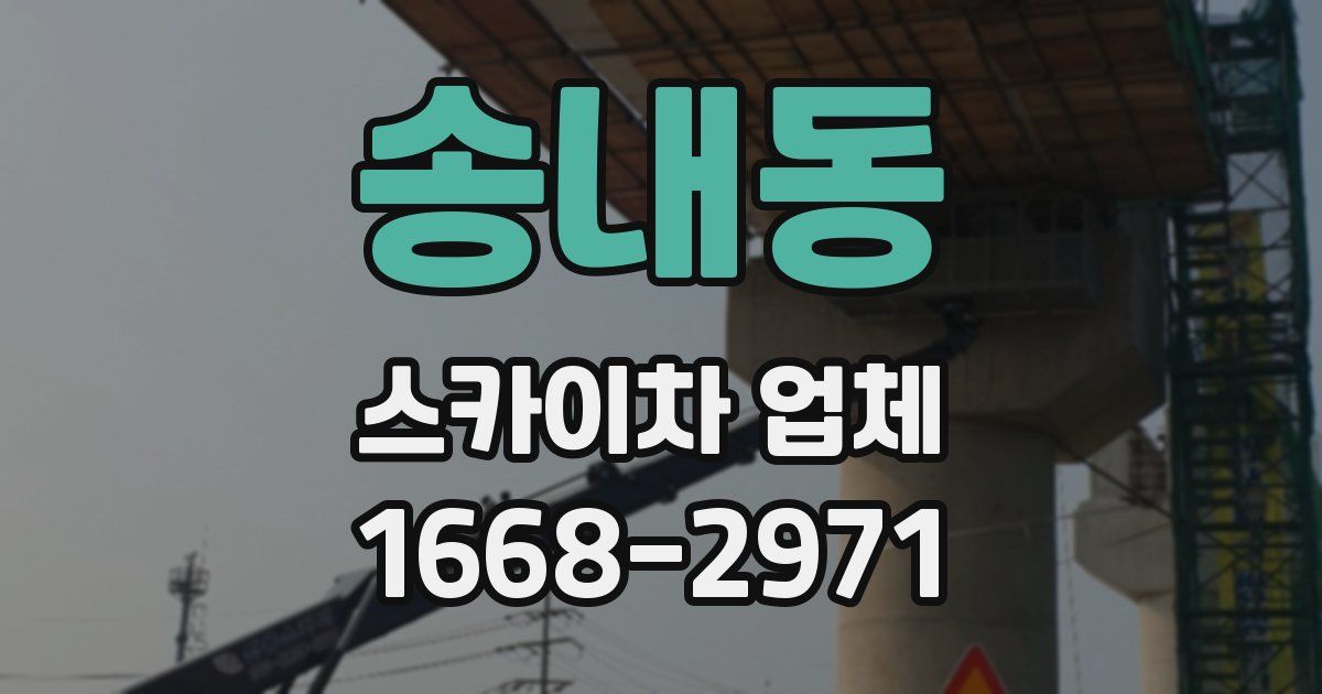 송내동 스카이차 업체