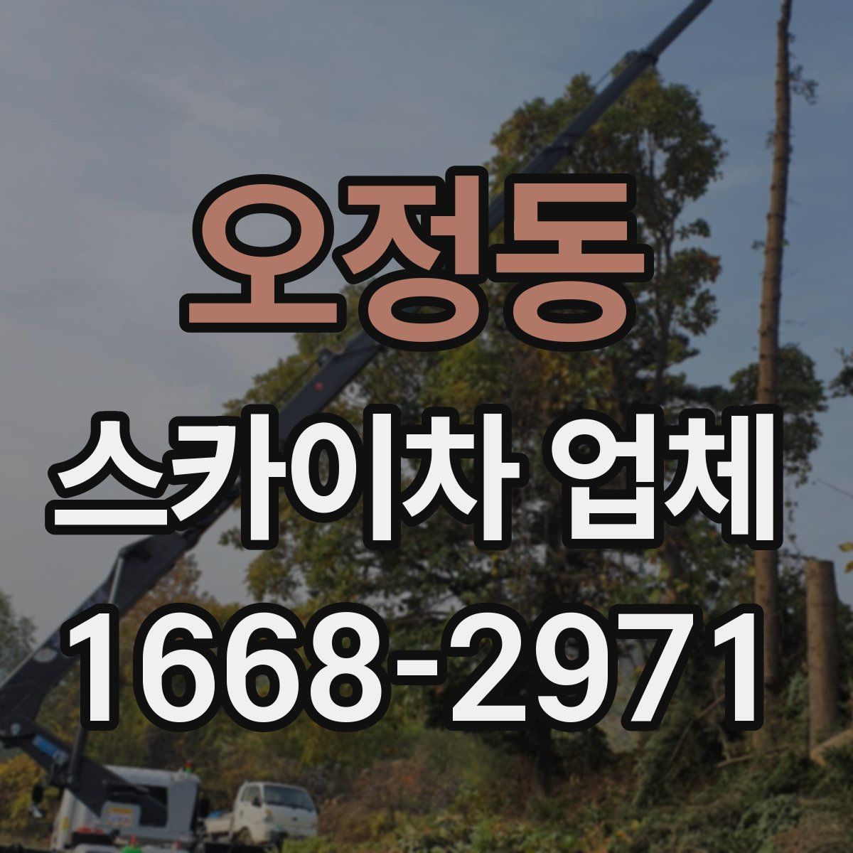 오정동 스카이차 업체