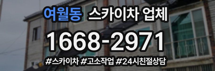 여월동 스카이차 업체