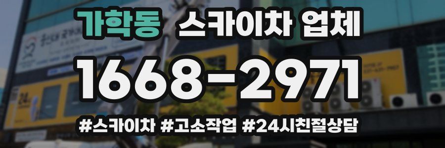 가학동 스카이차 업체