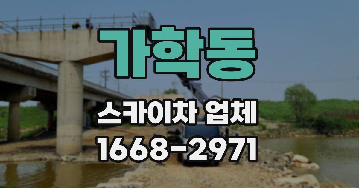 가학동 스카이차 업체