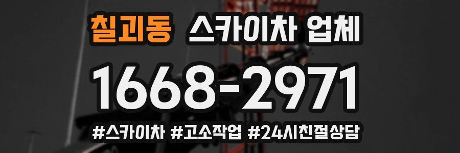 칠괴동 스카이차 업체