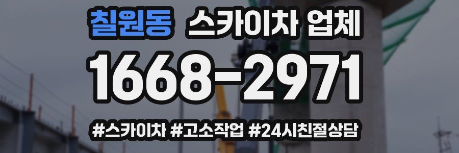 칠원동 스카이차 업체