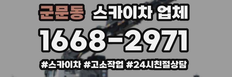 군문동 스카이차 업체
