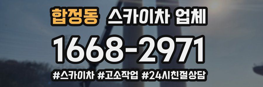 합정동 스카이차 업체