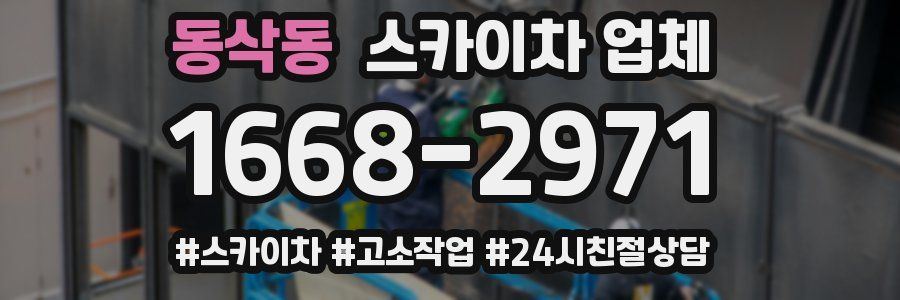 동삭동 스카이차 업체