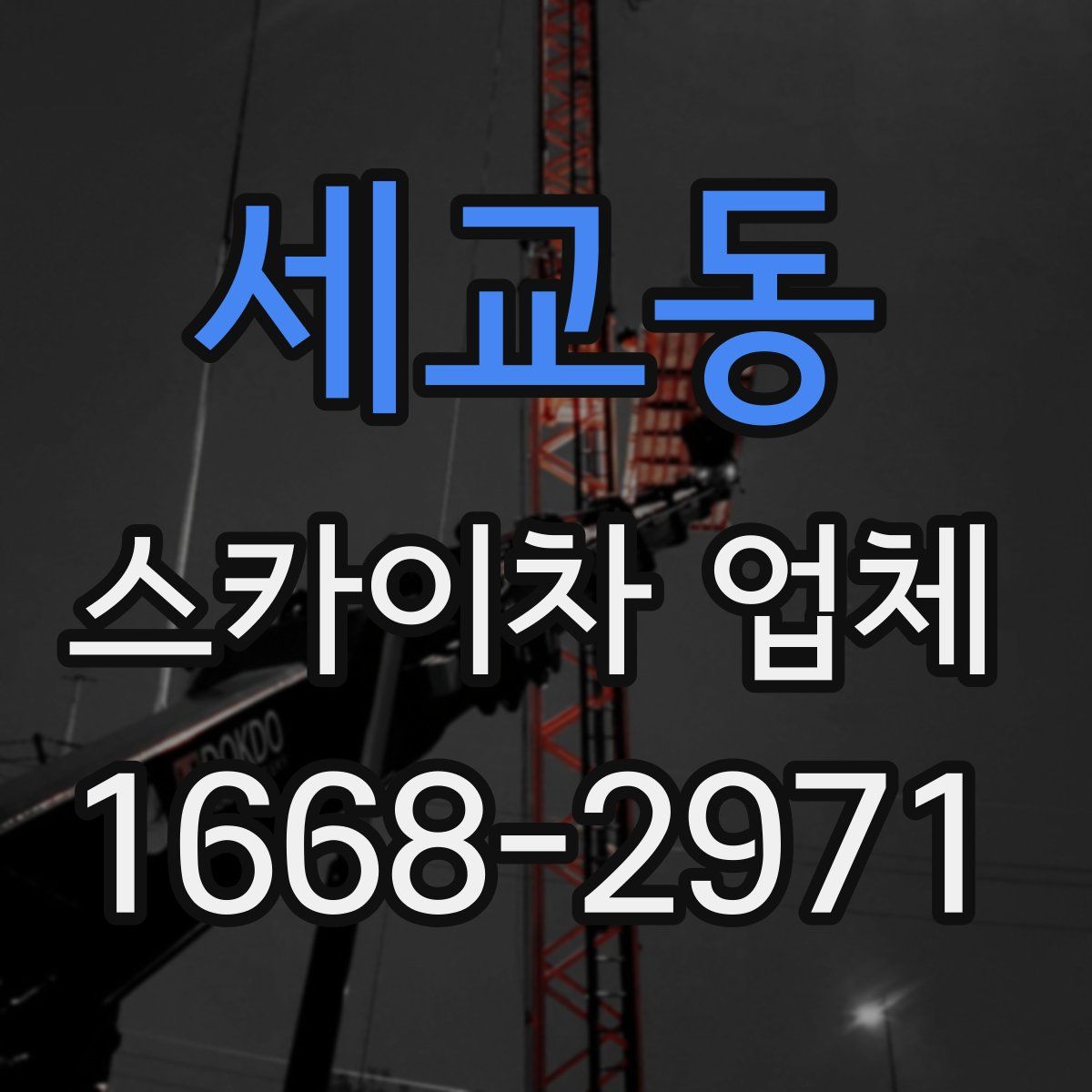 세교동 스카이차 업체