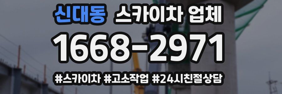 신대동 스카이차 업체
