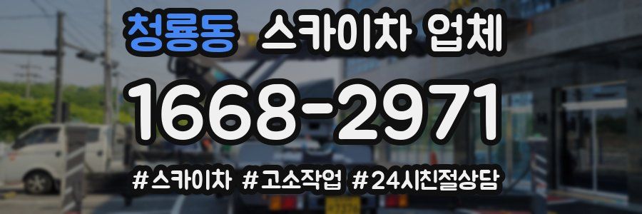 청룡동 스카이차 업체