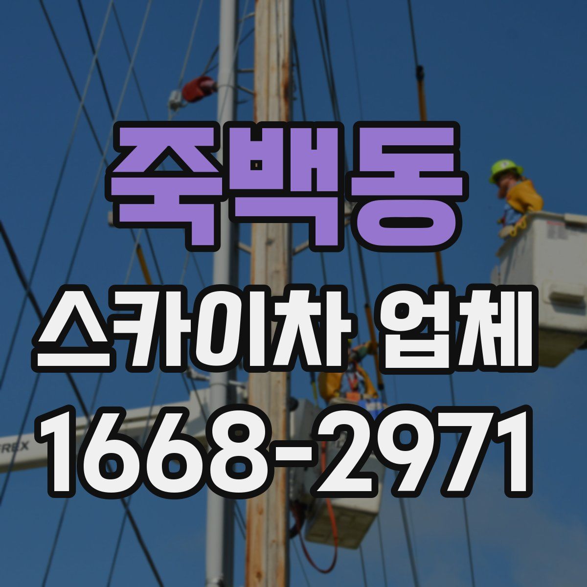 죽백동 스카이차 업체