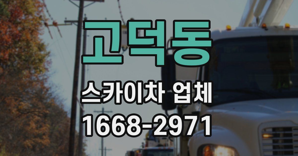 고덕동 스카이차 업체