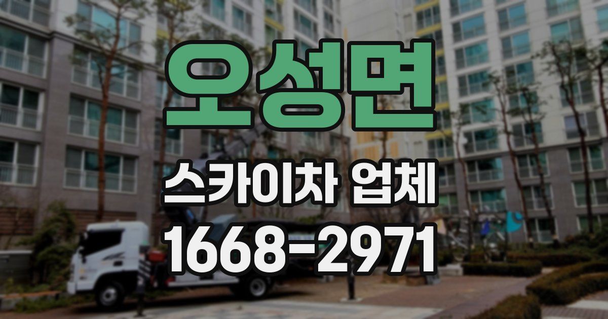 오성면 스카이차 업체