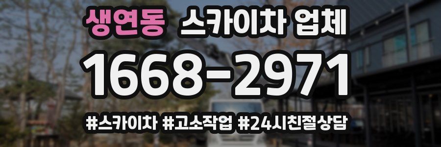 생연동 스카이차 업체