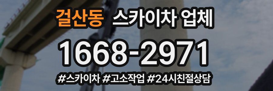 걸산동 스카이차 업체