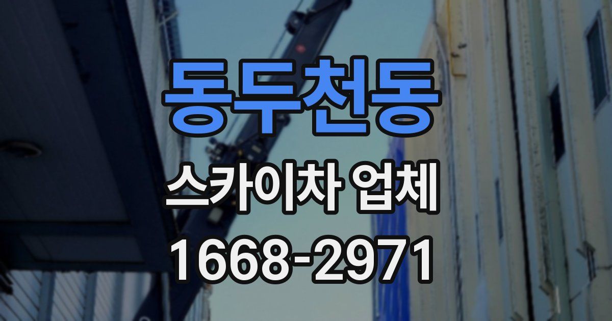동두천동 스카이차 업체